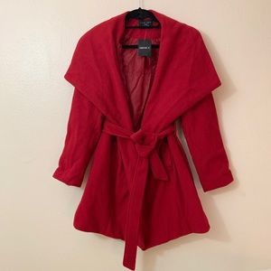 Winter Coat w/ Waist Tie